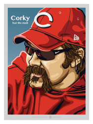 Hit a homer with your home decor!

Our Corky Miller illustration is the perfect way to show off your love of our great American pastime. This design comes in a standard 12” x 16” size that is easy to frame for your man cave, office, or wherever else you might need show off your love for the sport.

Each print comes to you in mint condition, professionally printed on a heavyweight cover stock paper that is perfect for autographs. 

This print is a great gift idea for Christmas, Father's Day, Mother's Day, Valentine's Day, Birthday or Anniversary!

HIGHLIGHTS:
- Player: Corky Miller
- Team: Cincinnati Reds
- Sport: Baseball
- Great For Autographs