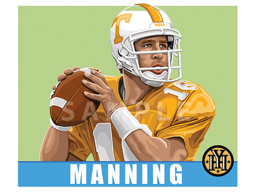 Score a touchdown with your home decor!
Our Peyton Manning illustration is the perfect way to show off your love of football. This design comes in a standard 12” x 16” size that is easy to frame for your man cave, office, or wherever else you might need to show off your love for the sport.

Each print comes to you in mint condition, professionally printed on a heavyweight cover stock paper that is perfect for autographs. 

This print is a great gift idea for Christmas, Father's Day, Mother's Day, Valentine's Day, Birthday or Anniversary!

HIGHLIGHTS:
- Player: Peyton Manning
- Team: Tennessee
- Sport: Baseball
- Great For Autographs