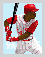 Our Eric Davis of the Cincinnati Reds illustration is the perfect way to show off your love of our great American pastime. This design comes in a standard 12” x 16” size that is easy to frame for your man cave, office, or wherever else you might need to show off your love for the sport.

Each print is in mint condition and professionally printed on heavyweight cover stock paper, perfect for autographs. 

This print is a great gift idea for Christmas, Father's Day, Mother's Day, Valentine's Day, Birthday, Anniversary, or any occasion!