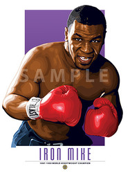 Our Mike Tyspn Iron Mike illustration is the perfect way to show off your love of boxing. This design comes in a standard 12” x 16” size that is easy to frame for your man cave, office, or wherever else you might need to show off your love for the sport.

Each print is in mint condition and professionally printed on heavyweight cover stock paper, perfect for autographs. 

This print is a great gift idea for Christmas, Father's Day, Mother's Day, Valentine's Day, Birthday, Anniversary, or any occasion!