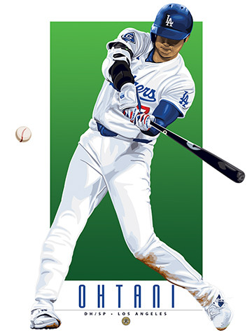 Hit a homer with your home decor!

Our Ohtani Los Angeles Dodgers illustration is the perfect way to show off your love of our great American pastime. This design comes in a standard 12” x 16” size that is easy to frame for your man cave, office, or wherever else you might need to show off your love for the sport.

Each print is in mint condition and professionally printed on heavyweight cover stock paper, perfect for autographs. 

This print is a great gift idea for Christmas, Father's Day, Mother's Day, Valentine's Day, Birthday, Anniversary, or any occasion!

HIGHLIGHTS:
- Player: Ohtani
- Team: Los Angeles Dodgers
- Sport: Baseball
- Great For Autographs