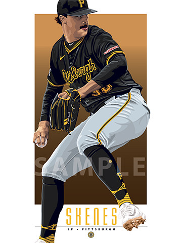 Hit a homer with your home decor!

Our Paul Skenes of the Pittsburgh Pirates illustration is the perfect way to show off your love of our great American pastime. This design comes in a standard 12” x 16” size that is easy to frame for your man cave, office, or wherever else you might need to show off your love for the sport.

Each print is in mint condition and professionally printed on heavyweight cover stock paper, perfect for autographs. 

This print is a great gift idea for Christmas, Father's Day, Mother's Day, Valentine's Day, Birthday, Anniversary, or any occasion!

HIGHLIGHTS:
- Player: Paul Skenes
- Team: Pittsburgh Pirates
- Sport: Baseball
- Great For Autographs