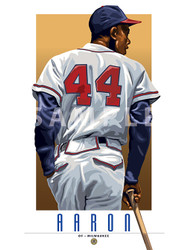 Illustration of one of baseball's  All-Time Greats and Hall of Famer Hank Aaron!