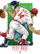 Illustration of one of baseball’s most exciting plays of the 1970 All-Star Game when Pete Rose ran over Ray Fosse.