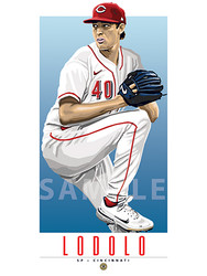 Hit a homer with your home decor!

Our Nick Lodolo of the Cincinnati Reds illustration is the perfect way to show off your love of our great American pastime. This design comes in a standard 12” x 16” size that is easy to frame for your man cave, office, or wherever else you might need to show off your love for the sport.

Each print is in mint condition and professionally printed on heavyweight cover stock paper, perfect for autographs. 

This print is a great gift idea for Christmas, Father's Day, Mother's Day, Valentine's Day, Birthday, Anniversary, or any occasion!

HIGHLIGHTS:
- Player: Nick Lodolo
- Team: Cincinnati Reds
- Sport: Baseball
- Great For Autographs