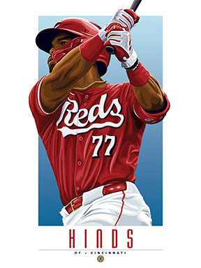 Hit a homer with your home decor!

Our Rece Hinds of the Cincinnati Reds illustration is the perfect way to show off your love of our great American pastime. This design comes in a standard 12” x 16” size that is easy to frame for your man cave, office, or wherever else you might need to show off your love for the sport.

Each print is in mint condition and professionally printed on heavyweight cover stock paper, perfect for autographs. 

This print is a great gift idea for Christmas, Father's Day, Mother's Day, Valentine's Day, Birthday, Anniversary, or any occasion!

HIGHLIGHTS:
- Player: Rece Hinds
- Team: Cincinnati Reds
- Sport: Baseball
- Great For Autographs