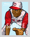 Digital Illustration of one of the All-Time Greats from the Big Red Machine Hall of Famer Tony Perez!