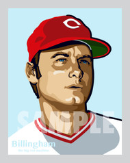 Digital Illustration of Jack Billingham - one of the All-Time Greats from the Big Red Machine!