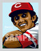 Digital Illustration of Davey Concepcion - one of the All-Time Greats from the Big Red Machine!