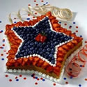 4th of July, Military & Patriotic - Star Cake #2