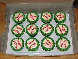 Picture of Beneradette Niebuhrs Baseball Cupcakes