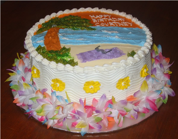 day at beach cake idea