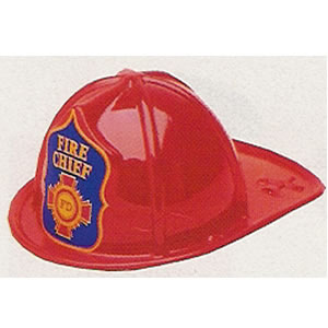 Fire Chief Plastic Hat<br>Child Size<br>Party Favor