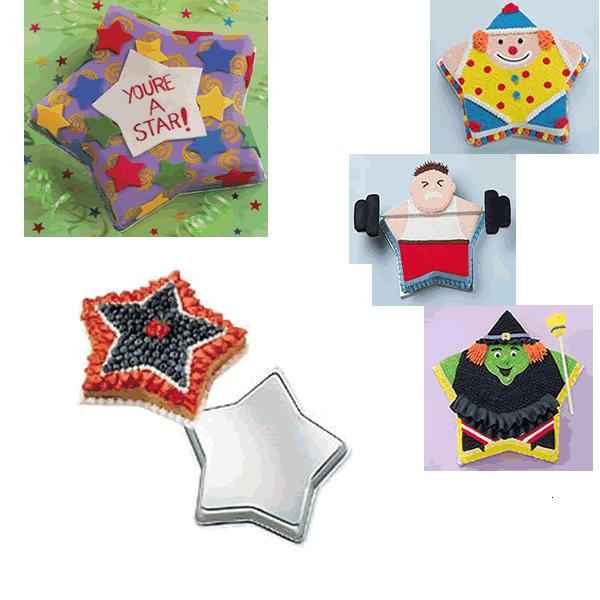 Star Shaped<br>Pan for Birthdays, Baby Showers, Hollywood