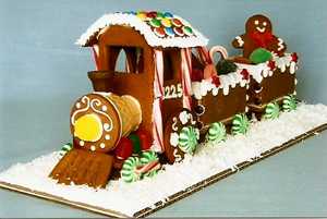 Gingerbread Cookie Train and Station - ThePartyWorks