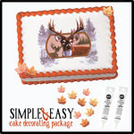 simple and easy deer cake decorating kit