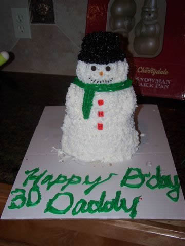 Picture of Snowman Cake