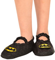Batgirl - Classic Glitter Slipper Shoes Child One Size (7-11)