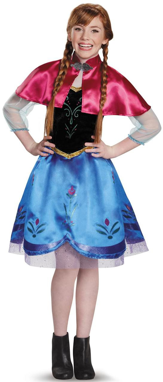 Frozen: Anna Traveling Gown Tween Costume - ThePartyWorks