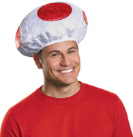 Super Mario Bros: Red Mushroom Adult Hat