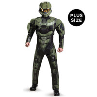Halo: Master Chief Deluxe Muscle Adult Costume Plus