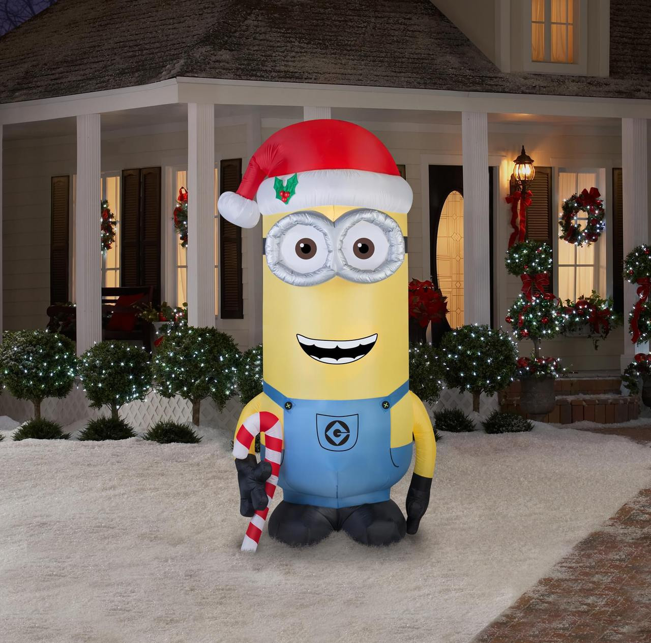 ミニオン クリスマス エアバルーン MINION Xmas christmas Universal 3-ft LED Minion Bob in PJ's Christmas Inflatable