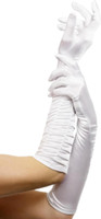 Temptress Long White Gloves For Women