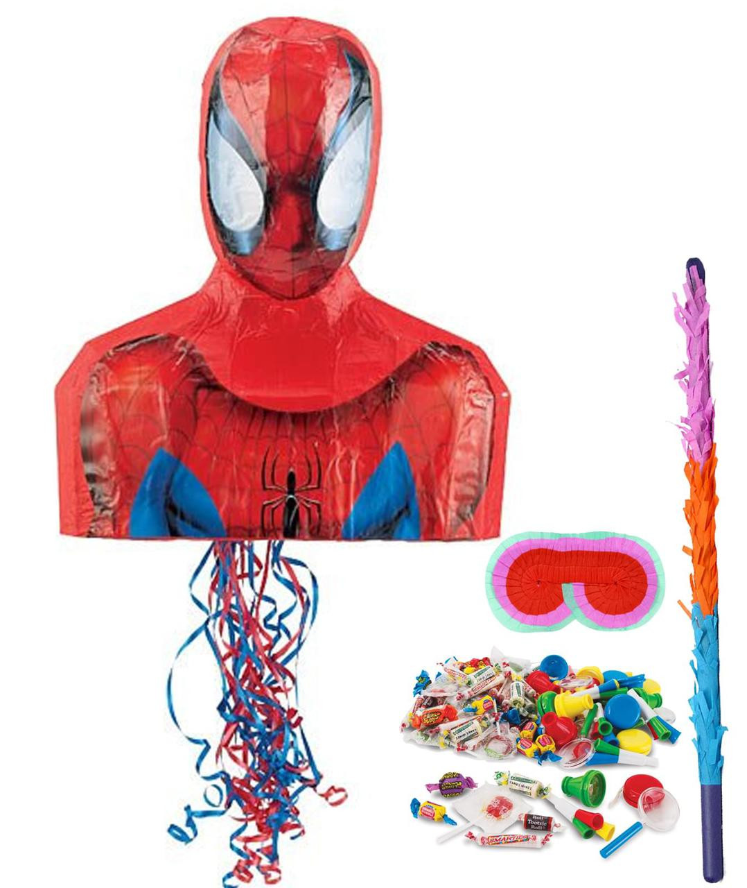  Party City Pull String Marvel Powers Unite Pinata Supplies with  Favors, Avengers Pinata, and Blindfold : Toys & Games