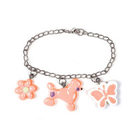 Pink Poodle Charm Bracelet