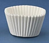 Jumbo White Cupcake Liner (Baking Cup) 6"