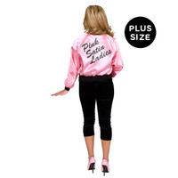 Pink Dolls Satin Jacket Adult Plus Costume