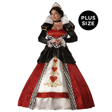 Queen of Hearts Elite Collection Plus Adult Costume