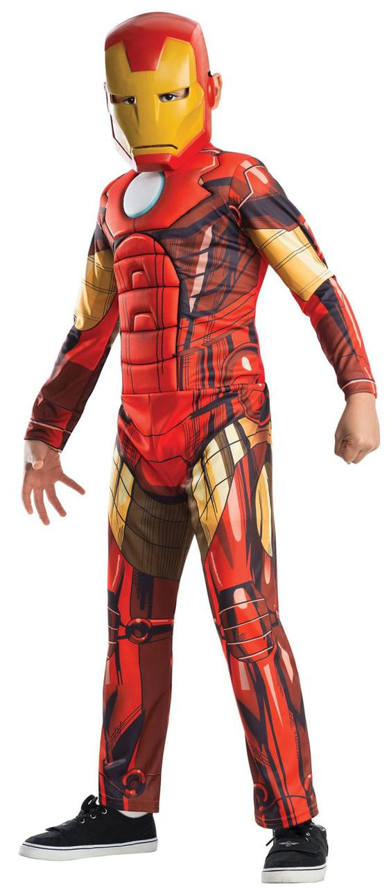 Avengers Assemble Deluxe Iron Man Child Costume (Small 4-6)