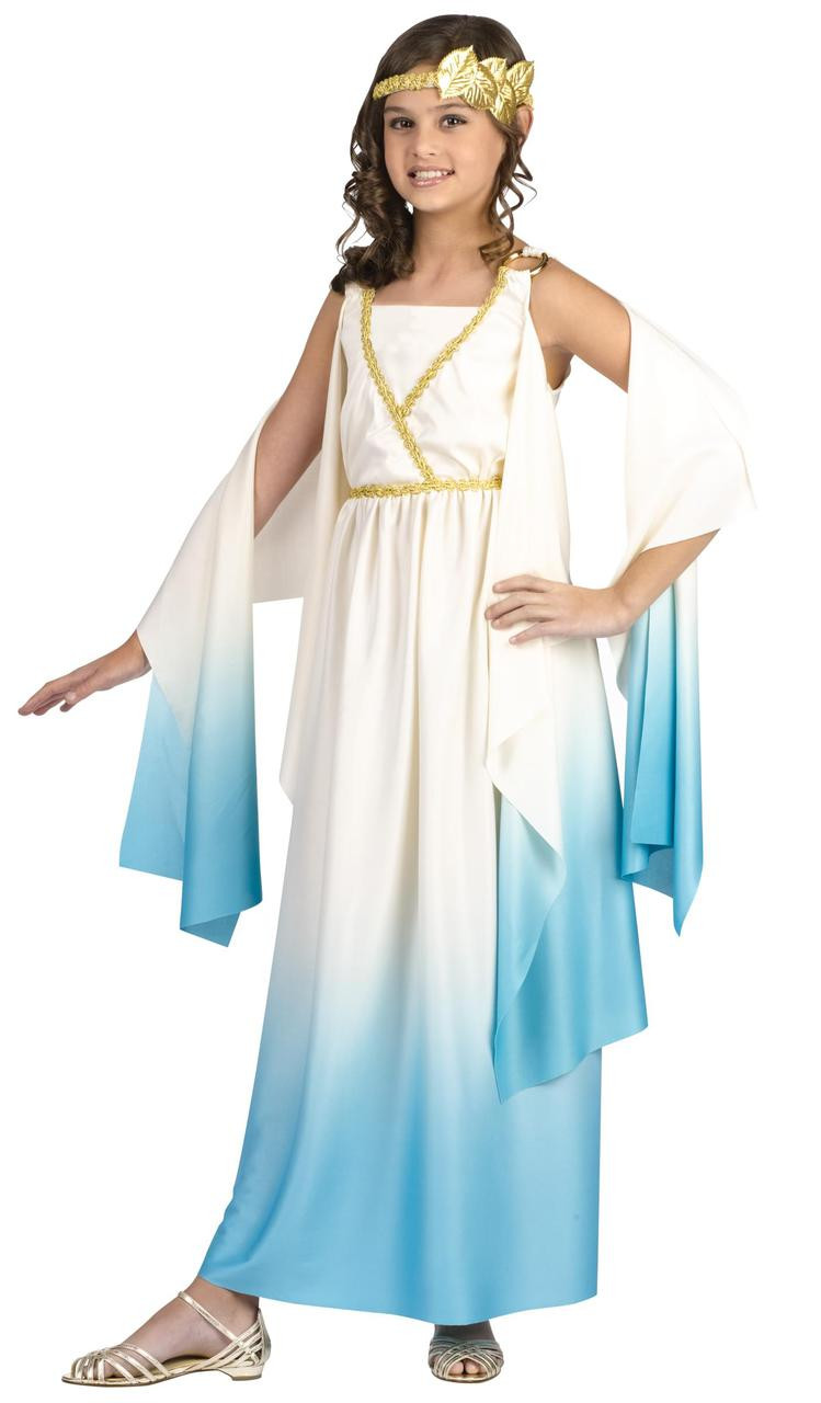 Spirit Halloween Kids Goddess Costume, White, Gold : : Clothing,  Shoes & Accessories