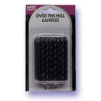 2.5" Spiral Candles Black