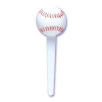 3D Baseball Cupcake Picks