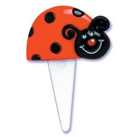 Ladybug Puffy Cupcake Picks