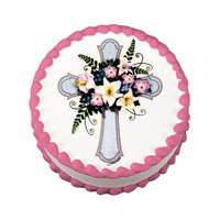 Floral Cross Edible Image®