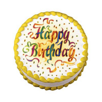 Happy Birthday Ribbons Edible Image®