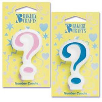 Blue Question Mark Candle