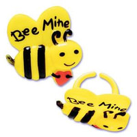 Valentine's Day Bee Mine Cupcake Rings