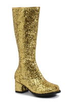 Kids Gold Glitter Gogo Boots