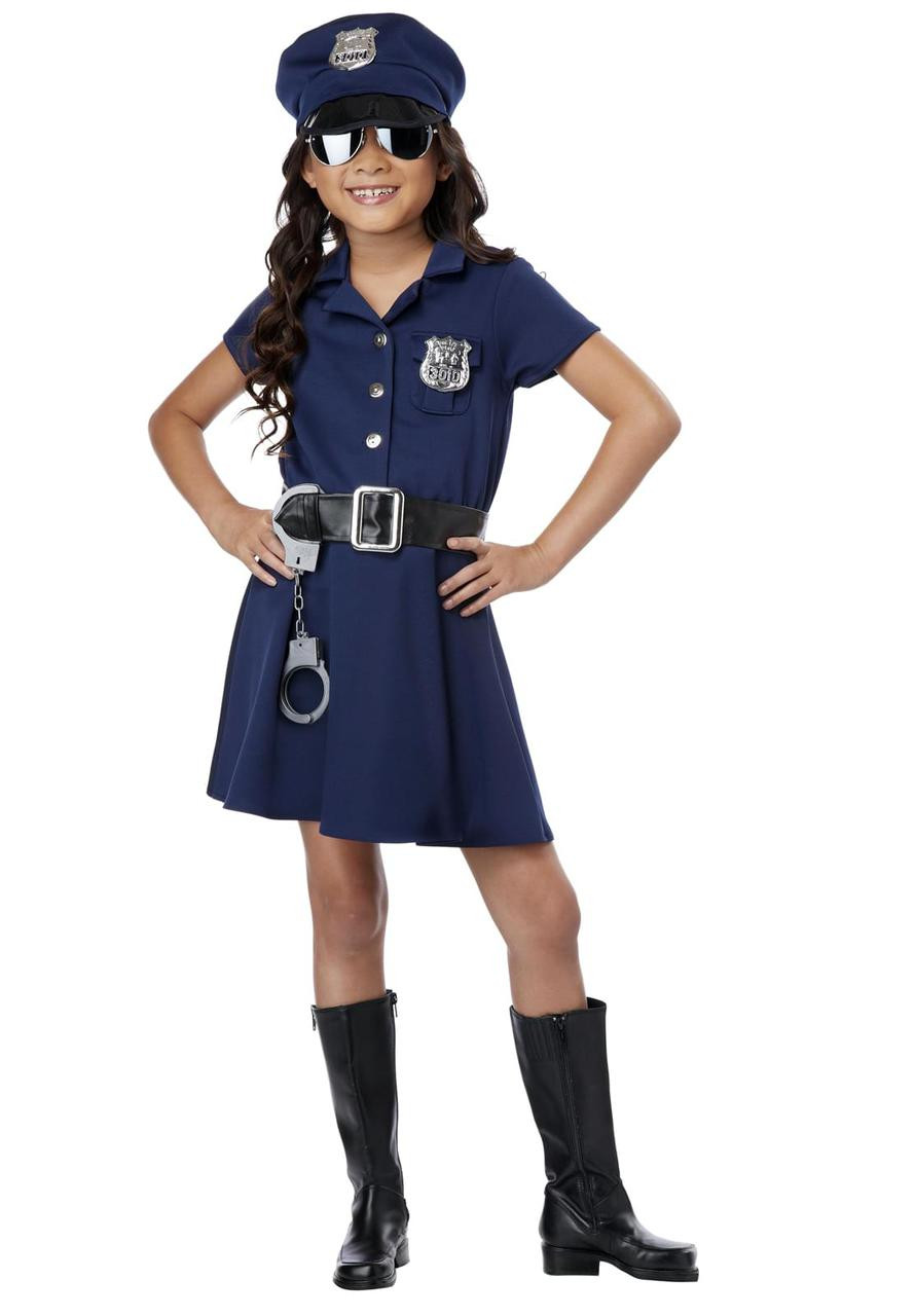 Girl Police Officer Costume - ThePartyWorks
