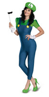 Super Mario Bros. +AC0- Deluxe Luigi Female Adult Costume