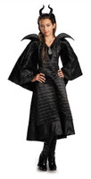 Maleficent Christening Deluxe Black Girls Dress Costume