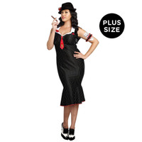 Deadly Dames Gangster Adult Costume Plus
