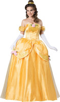 Yellow Fairytale Princess Elite +AC0-  Adult Costume