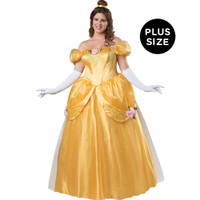 Yellow Fairytale Princess Elite +AC0-  Plus Costume