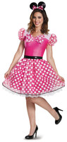 Pink Minnie Mouse Glam Adult Costume
