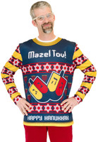 Mazel Tov Ugly Hanukkah Adult Sweater